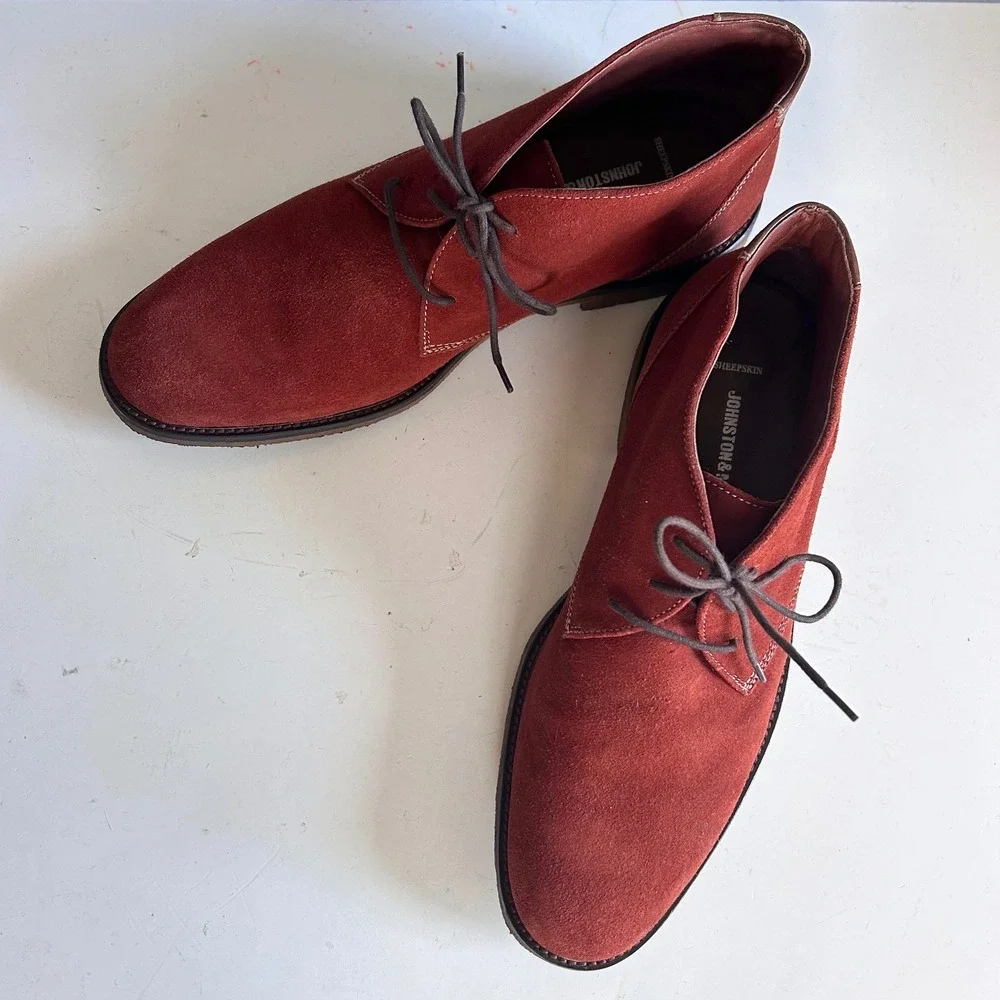 Johnston Murphy‎ Men's Chukka Boots Size 11.5 Brown Suede Desert